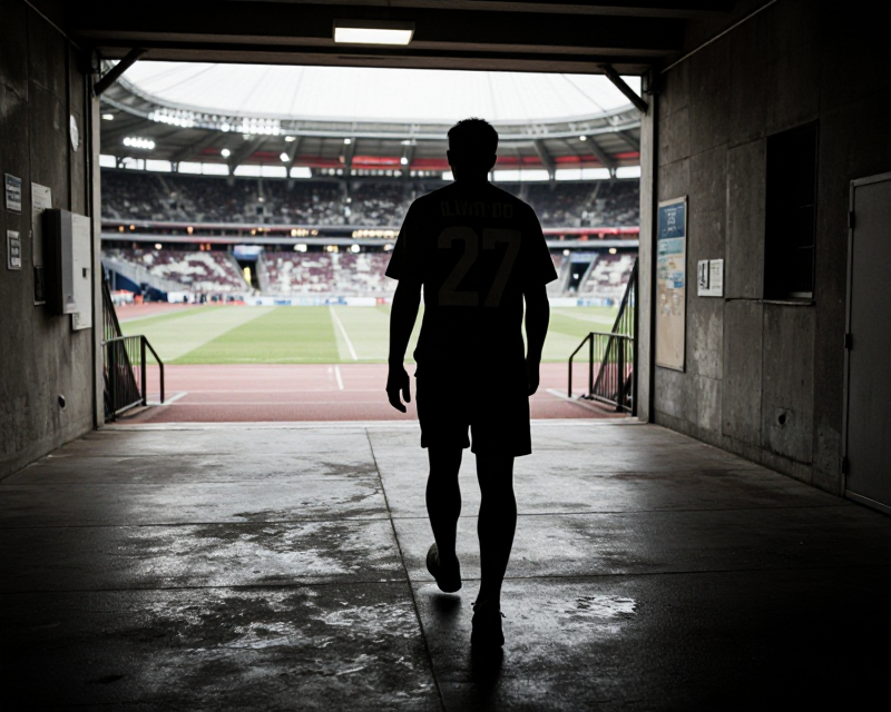 Cinematic Footballer Silhouette