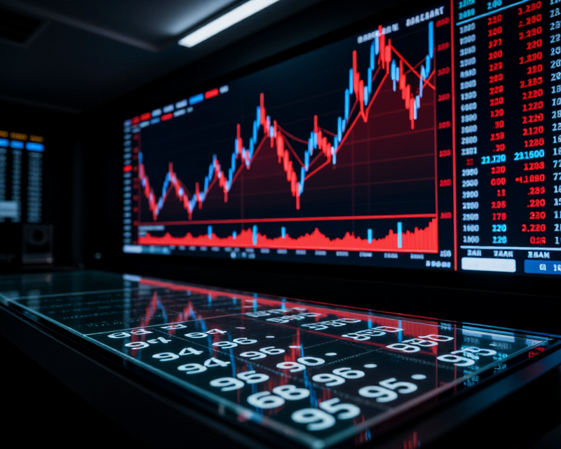 Financial Market Volatility Concept