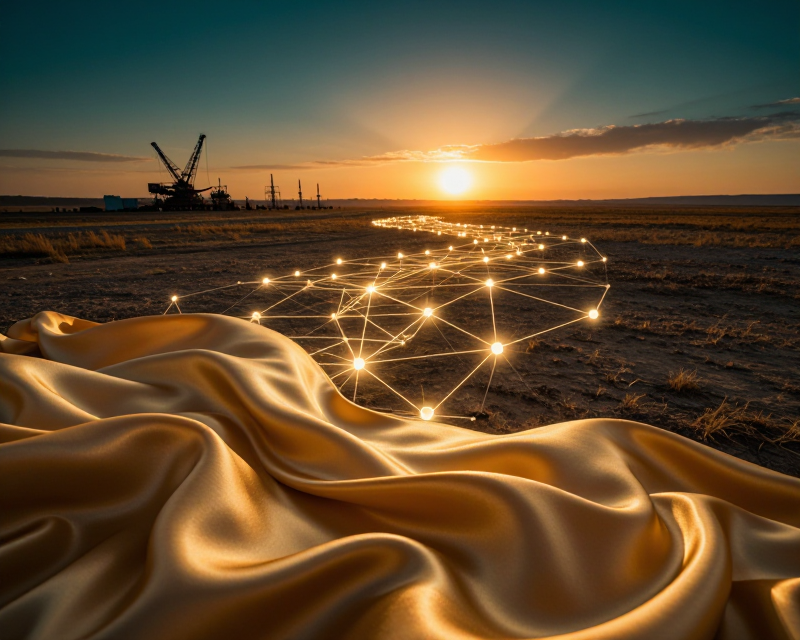 Modern Silk Road Concept